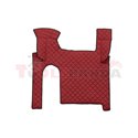 Floor mat F-CORE MAN, on the whole floor, ECO-LEATHER, quantity per set 3 szt. (material - eco-leather, colour - red, manual tra