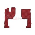 Floor mat F-CORE VOLVO, on the whole floor, ECO-LEATHER, quantity per set 3 szt. (material - eco-leather, colour - red, automati