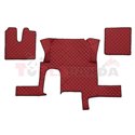 Floor mat F-CORE MAN, on the whole floor, ECO-LEATHER, quantity per set 3 szt. (material - eco-leather, colour - red, automatic 