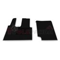 Floor mat F-CORE, driver + passenger, VELOUR, quantity per set 2 szt. (material - velours, colour - grey) MERCEDES ACTROS MP4 / 