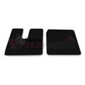 Floor mat F-CORE MAN, driver + passenger, VELOUR, quantity per set 2 szt. (material - velours, colour - grey) MAN TGX 09.07-