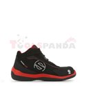 SPARCO Safety shoes model: RACING EVO, size: 43, safety category: S3, SRC, material: leather/suede, colour: black/red, shoe nose