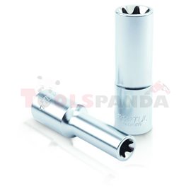 Socket E-TORX socket / drive: 1/4", socket E-TORX size: E10, length: 50 mm, socket type: long