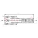 Socket E-TORX socket / drive: 1/4", socket E-TORX size: E05, length: 50 mm, socket type: long