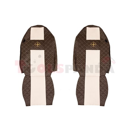 Seat covers - Elegance, Brown/champagne - MERCEDES