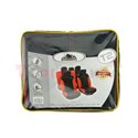 Cover seats T2 (polyester, black/red, front+rear set, 5 headrest covers + 2 seat covers + 2 front support + 1 rear seat cover + 