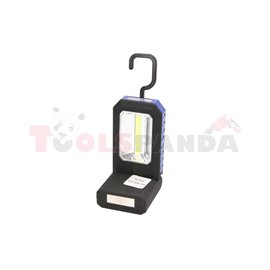 Torch TS-1833, plastic, 3 LED/3W COB LED, hanger magnet (hanger/magnet, AAA)