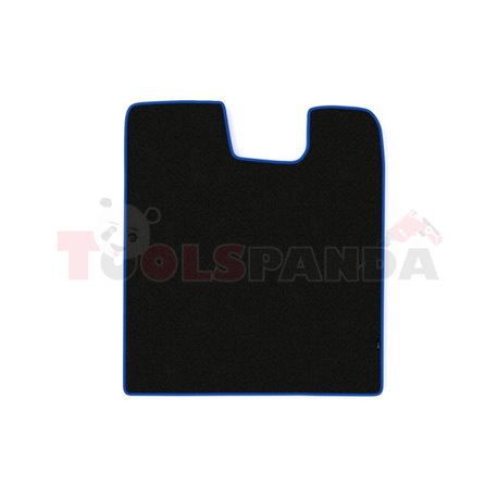 Floor mat F-CORE SCANIA, for central tunnel, VELOUR, quantity per set 1 szt. (material - velours, colour - blue, automatic trans