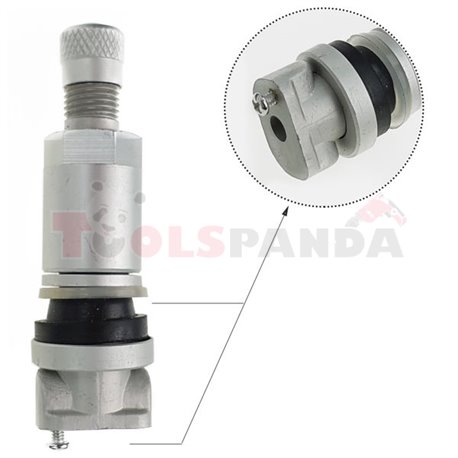 TPMS sensor valve, aluminiowy, Clamp-in, VDO, TG1B, length: 52mm,