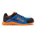 SPARCO Safety shoes model: PRACTICE, size: 44, safety category: S1P, SRC, material: microfibre/net, colour: black/blue/orange, s