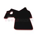 Floor mat F-CORE IVECO, for central tunnel, VELOUR, quantity per set 1 szt. (material - velours, colour - red, manual transmissi