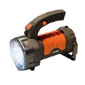 Battery powered flashlight TS-1980, plastic, 3W LED + 3W COB, 360 revolving handle USB charging cable included (number of LED di