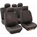 Cover seats T3 (polyester, black, front+rear set, 3 headrest covers + 2 front seat covers + 2 front support covers (with headres