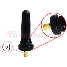 TPMS sensor valve, gumowy, Snap-in, EZ-Sensor 2.0, HS / Faraday, length: 55mm,