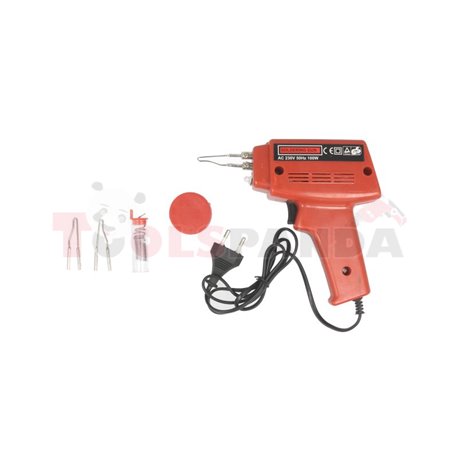 Soldering tool, housing: plastic, colour: red 230V (transformer)