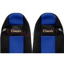 Seat covers Classic (blue, material velours, series CLASSIC) IVECO STRALIS 02.02-