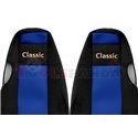 Seat covers Classic (blue, material velours, series CLASSIC, integrated driver's headrest, integrated passenger's headrest) SCAN