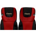 Seat covers Classic (red, material velours, series CLASSIC) DAF XF 105, XF 106 10.12-