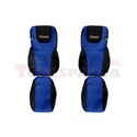 Seat covers Classic (blue, material velours, series CLASSIC) DAF XF 105, XF 106 10.12-