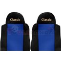 Seat covers Classic (blue, material velours, series CLASSIC, driver’s seat belt assembled in the seat, passenger’s seat belt ass