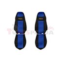 Seat covers Classic (blue, material velours, series CLASSIC, integrated driver's headrest, integrated passenger's headrest) SCAN