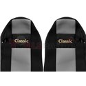 Seat covers Classic (grey, material velours, series CLASSIC, standard driver’s seat - not ISRI) MAN TGX 09.07-