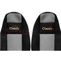 Seat covers Classic (grey, material velours, series CLASSIC) VOLVO FH 16 II 03.14-