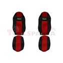 Seat covers Classic (red, material velours, series CLASSIC, standard driver’s seat - not ISRI) MAN TGX 09.07-