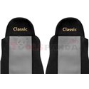Seat covers Classic (grey, material velours, series CLASSIC) DAF 95 XF, CF 85, LF 45, LF 55, XF 105, XF 95 01.97-