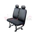 Cover seats (eco-leather, colour: black, double passenger seat) BUS II L, compatible with airbags