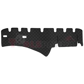 Dashboard mat black, ECO-leather, ECO-LEATHER SCANIA L,P,G,R,S, P,G,R,T 03.04-