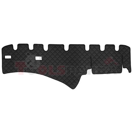 Dashboard mat black, ECO-leather, ECO-LEATHER SCANIA L,P,G,R,S, P,G,R,T 03.04-