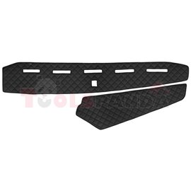 Dashboard mat (proximity sensor hole missing) black, ECO-leather, ECO-LEATHER VOLVO FH 16 II 03.14-