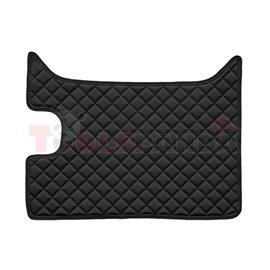 Floor mat F-CORE DAF, for central tunnel, ECO-LEATHER, quantity per set 1 szt. (material - eco-leather, colour - black, manual t