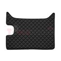 Floor mat F-CORE DAF, for central tunnel, ECO-LEATHER, quantity per set 1 szt. (material - eco-leather, colour - black, manual t
