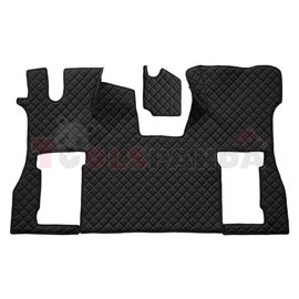 Floor mat F-CORE SCANIA, on the whole floor, ECO-LEATHER, quantity per set 2 szt. (material - eco-leather, colour - black, pneum