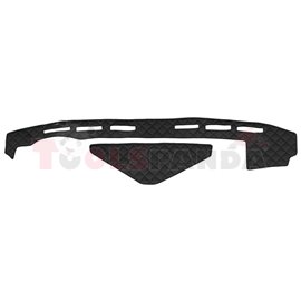Dashboard mat (proximity sensor hole missing) black, ECO-leather, ECO-LEATHER RVI T 01.13-