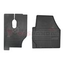 Floor mats (rubber, 2pcs, colour black, cab s) MERCEDES ACTROS MP2 / MP3 06.08-