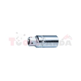 Specialistic socket 3/8" for spark plugs, metric size: 28,8 mm, length: 70 mm