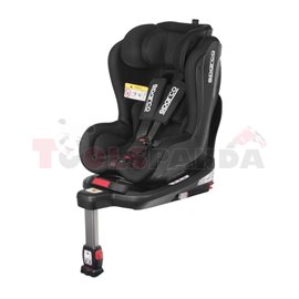Car seat SK500 ECE R129 (i-size) (0-18kg), Black, perforated polyester/plastic/polyester/stainless steel, ISOFIX with base + sta