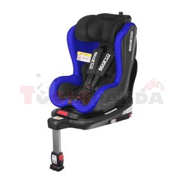 Car seat SK500 ECE R129 (i-size) (0-18kg), Black/Blue, perforated polyester/plastic/polyester/stainless steel, ISOFIX with base 