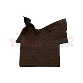 Floor mat F-CORE VOLVO, for central tunnel, ECO-LEATHER, quantity per set 1 szt. (material - eco-leather, colour - brown, automa