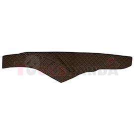 Dashboard mat (wide cabin 250 cm) brown, ECO-leather, ECO-LEATHER MERCEDES ACTROS MP4 / MP5 07.11-