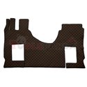 Floor mat F-CORE MERCEDES, on the whole floor, ECO-LEATHER, quantity per set 1 szt. (material - eco-leather, colour - brown, pne