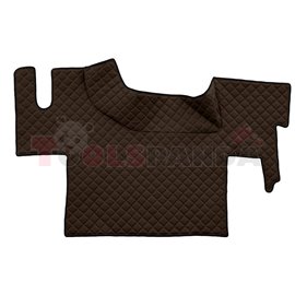 Floor mat F-CORE RENAULT, on the whole floor, ECO-LEATHER, quantity per set 1 szt. (material - eco-leather, colour - brown, flat
