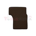 Floor mat F-CORE MAN, for central tunnel, ECO-LEATHER, quantity per set 1 szt. (material - eco-leather, colour - brown, wide cab