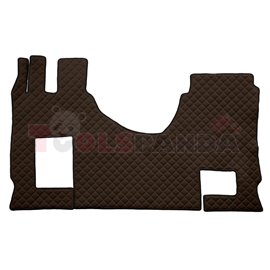 Floor mat F-CORE MERCEDES, on the whole floor, ECO-LEATHER, quantity per set 3 szt. (material - eco-leather, colour - brown, con
