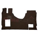 Floor mat F-CORE MERCEDES, on the whole floor, ECO-LEATHER, quantity per set 3 szt. (material - eco-leather, colour - brown, con