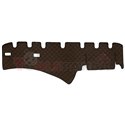 Dashboard mat brown, ECO-leather, ECO-LEATHER SCANIA L,P,G,R,S, P,G,R,T 03.04-