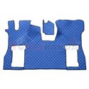 Floor mat F-CORE SCANIA, on the whole floor, ECO-LEATHER, quantity per set 2 szt. (material - eco-leather, colour - blue, pneuma